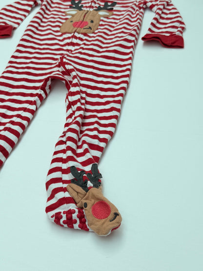 Anko Baby Reindeer Striped Sleeper 12-18 Months