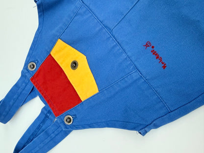Vintage Kickers Blue Denim Overalls Baby 18M