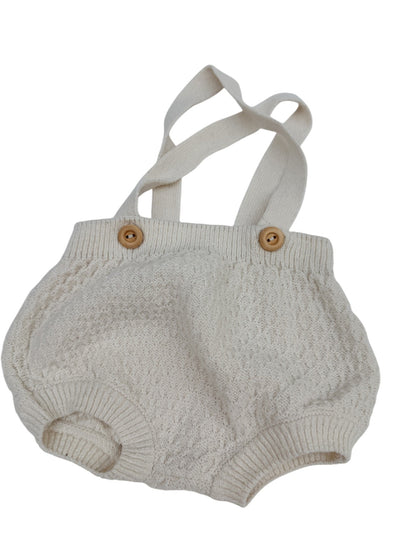 Zara Knit Romper Suspender Bloomer 1-3M