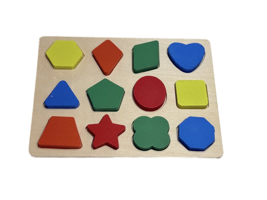 Wooden Shape Sorting Puzzle Board Toy
