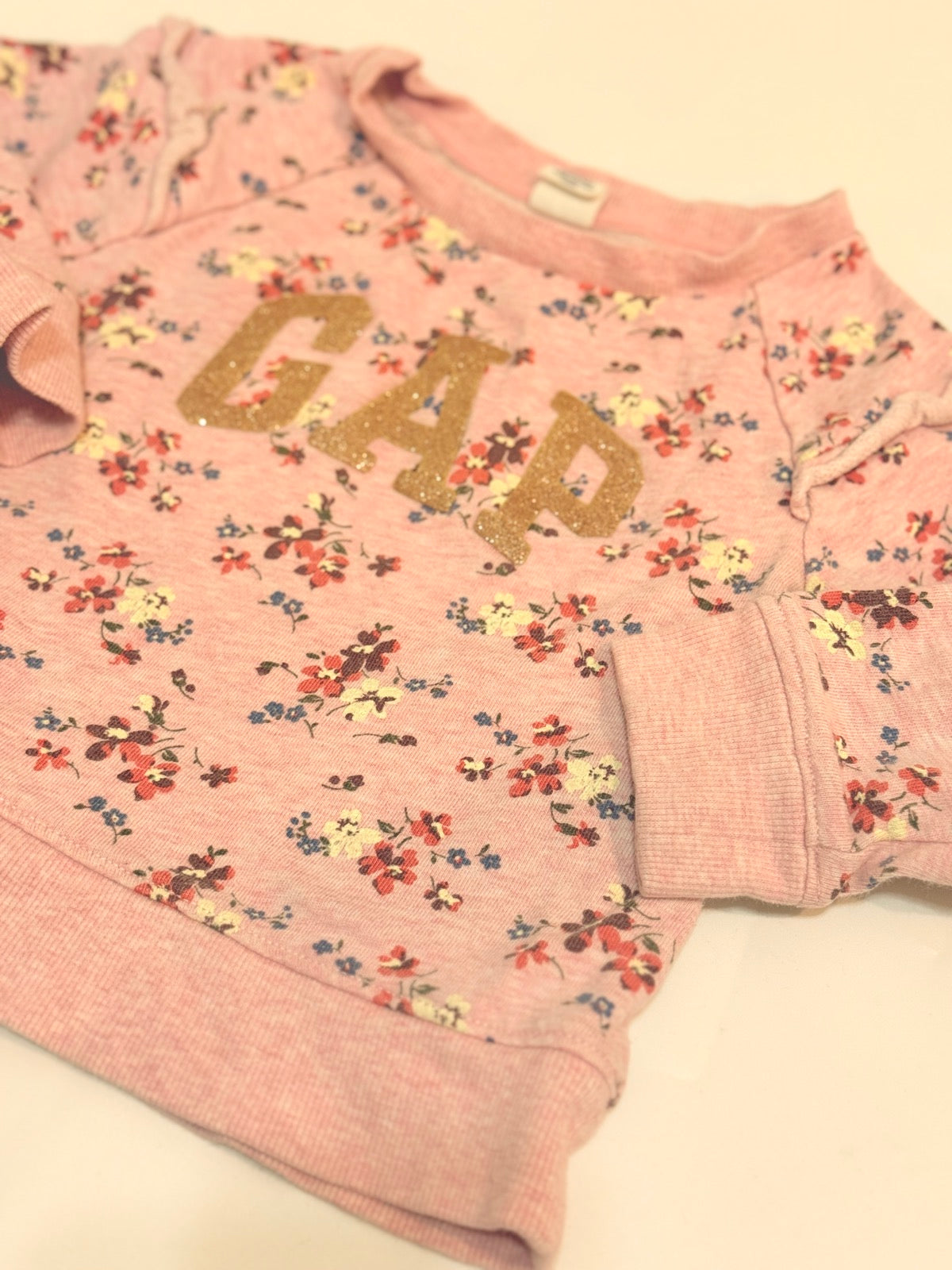 Baby Gap Floral Pink Sweatshirt 2T