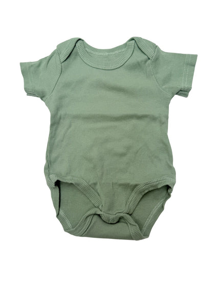 Sage Green Ribbed Bodysuit 6M