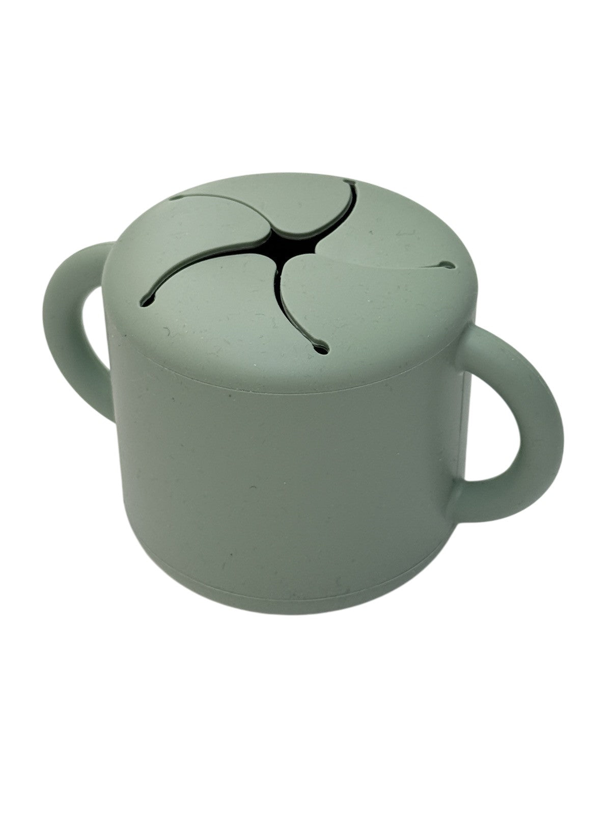 Mushie Silicone Snack Catcher Cup Sage