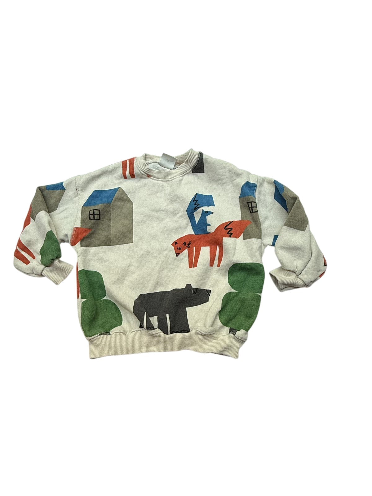 Zara Animal Print Sweatshirt 3T