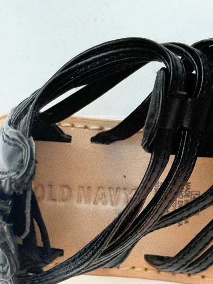 Old Navy Black Gladiator Sandals Toddler Size 7