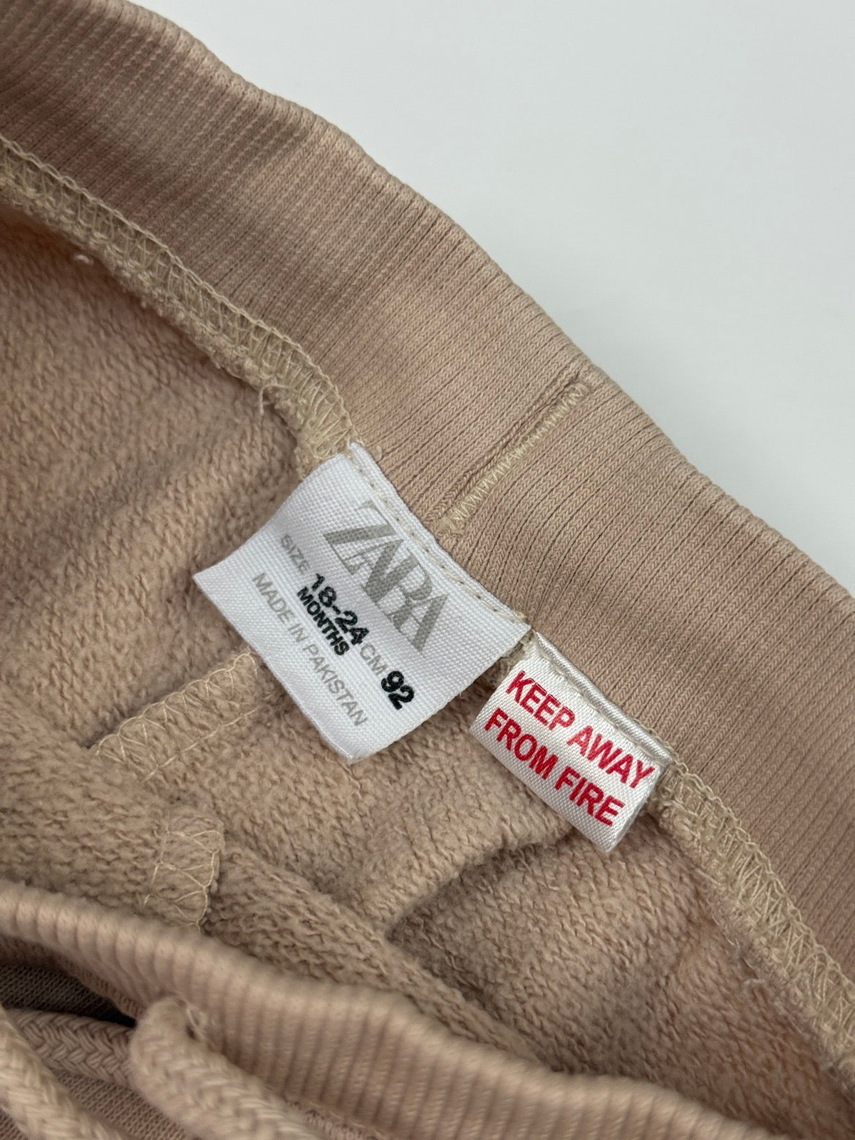 Zara Beige Jogger Set 18-24m