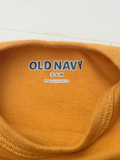 Old Navy Mustard Long Sleeve Bodysuit 3-6M