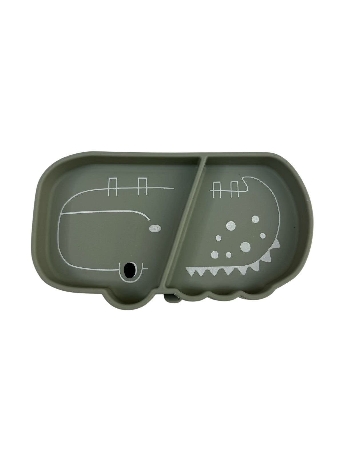 Loulou Lollipop Dinosaur Silicone Suction Divided Plate