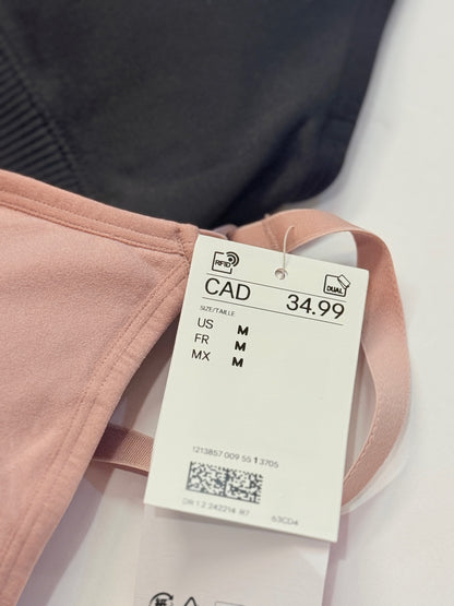 NWT - H&M Bralette Set Black Pink Size M