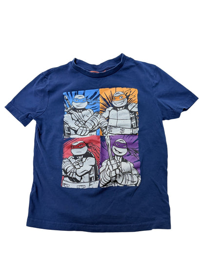 nickelodeon Ninja Turtles Navy T-Shirt Size 4-5