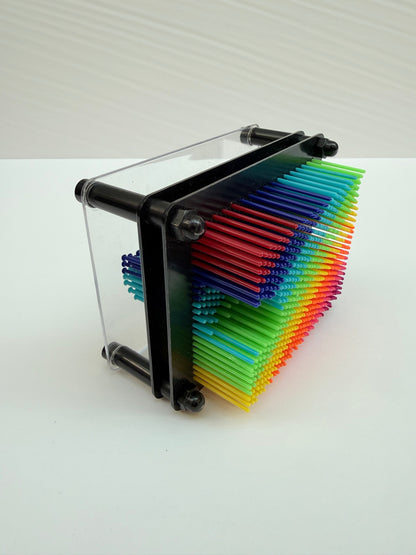 Rainbow 3D Pin Art Impression Desk Toy
