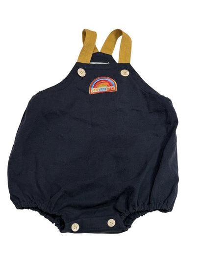 Blackbean Navy Rainbow Romper Size 6-12m