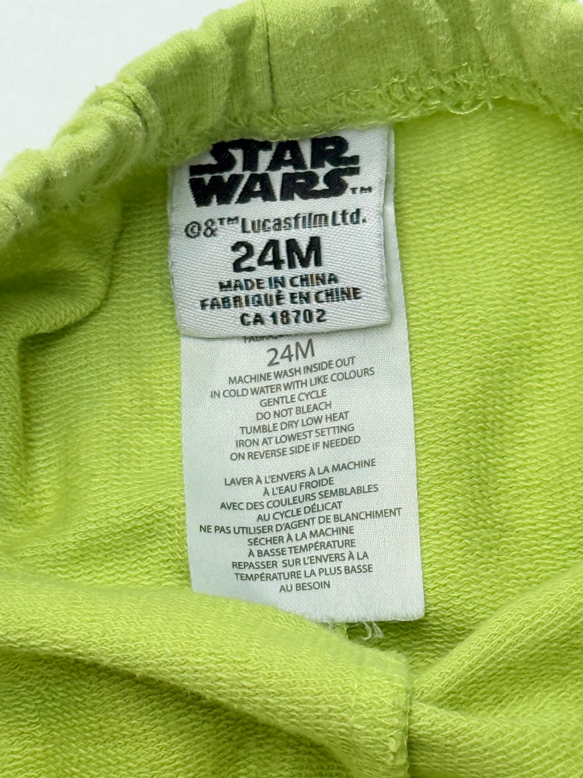 Star Wars Green Knit Shorts 24M