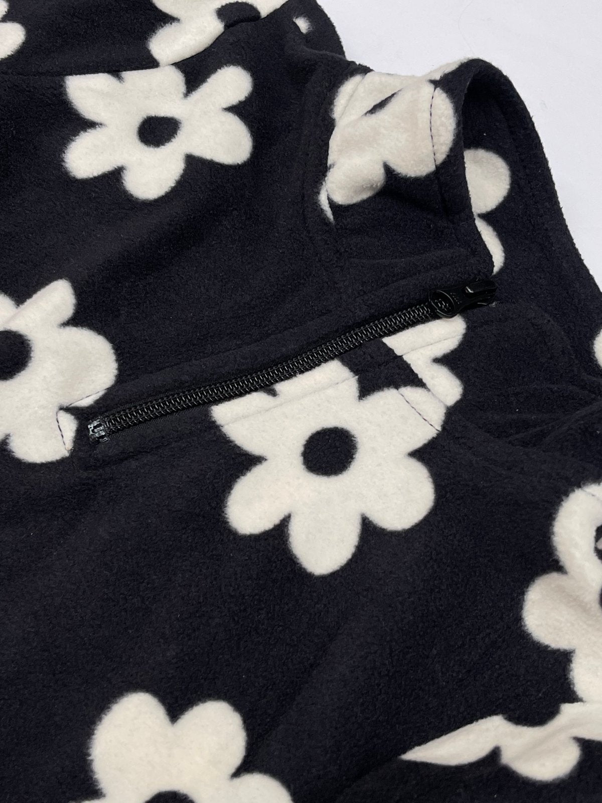 Place Floral Fleece Quarter-Zip Sweatshirt Size 5/6