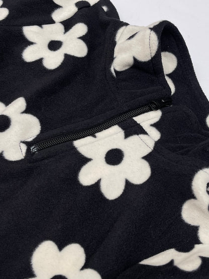 Place Floral Fleece Quarter-Zip Sweatshirt Size 5/6