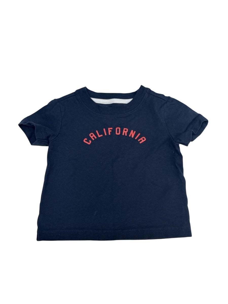 Janie and Jack California Navy Tee 6-12M