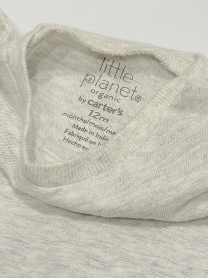 T-Shirt Little Planet by Carter's manches à volants gris 12 mois