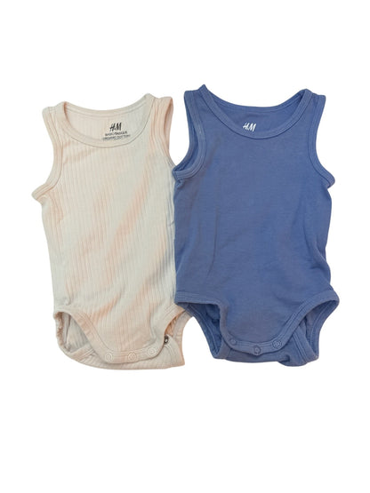 H&M Basic Organic Cotton Bodysuit Set 3M