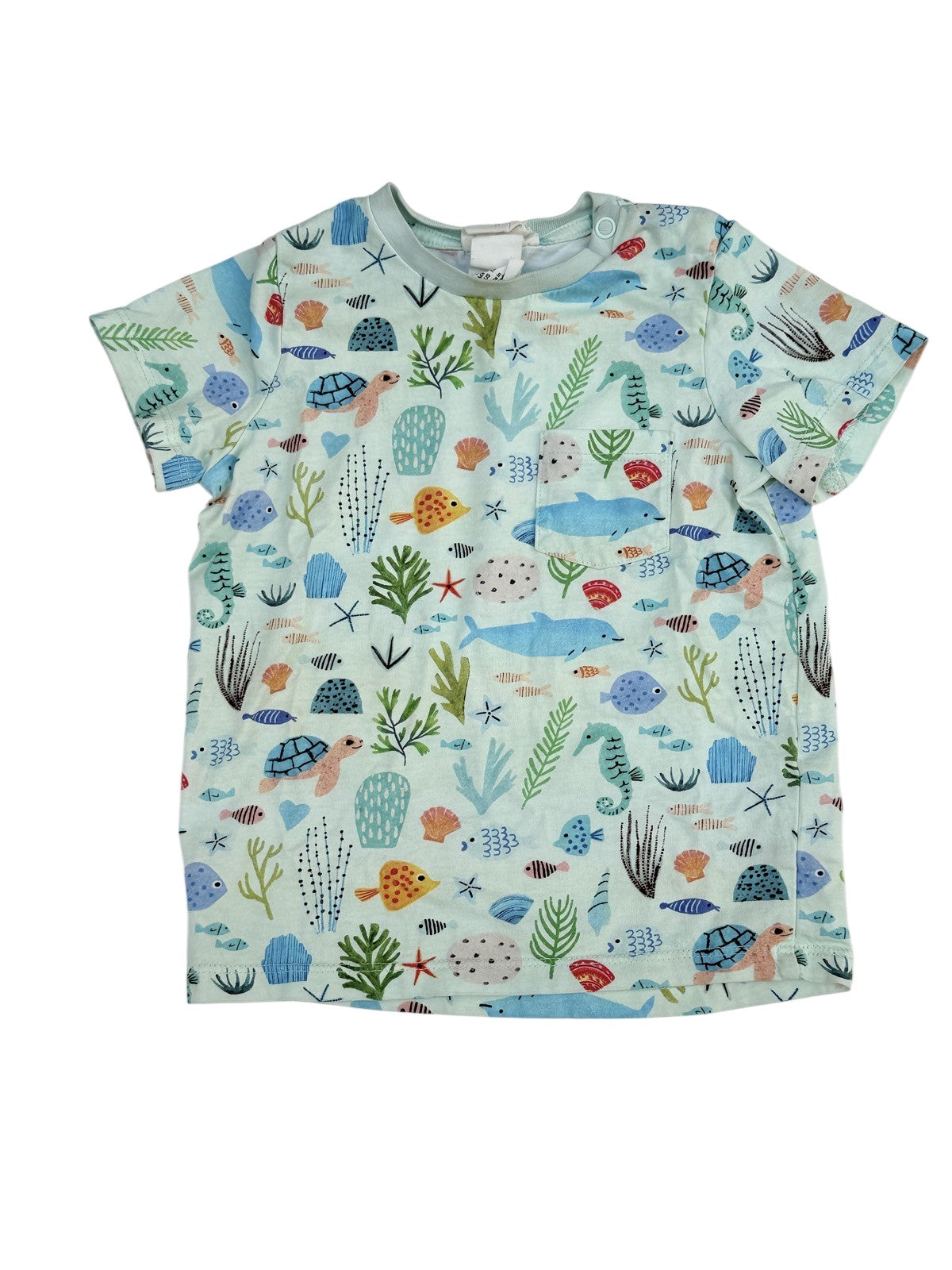 H&M Ocean Print T-Shirt 12-18M