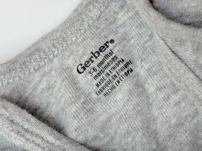 Gerber Onesie Gray Bodysuit 3-6m