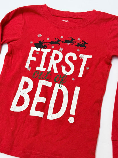 Carter's First Out of Bed Christmas Shirt 5T