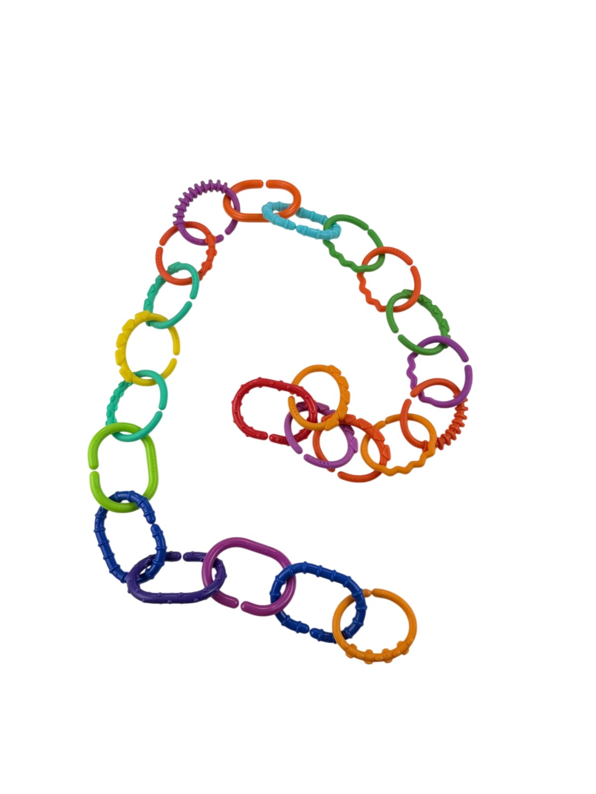 Sassy Textured Baby Link Rings Toy