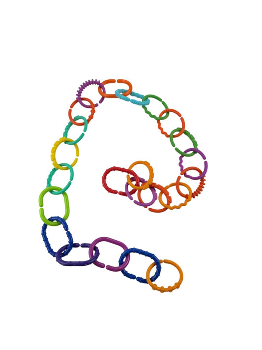 Sassy Textured Baby Link Rings Toy