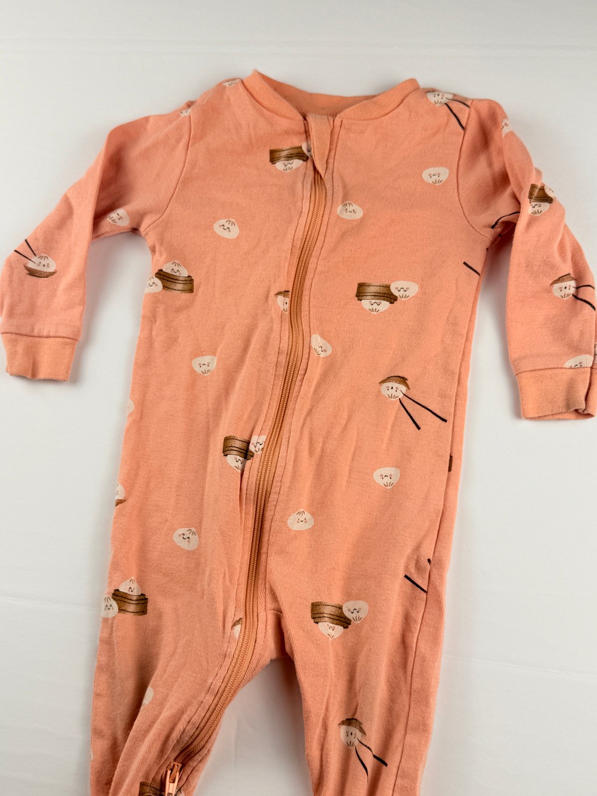 Pekkle Dumpling Print Zip Sleeper 9M