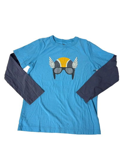 Tea Collection Blue Winged Helmet Long Sleeve 10