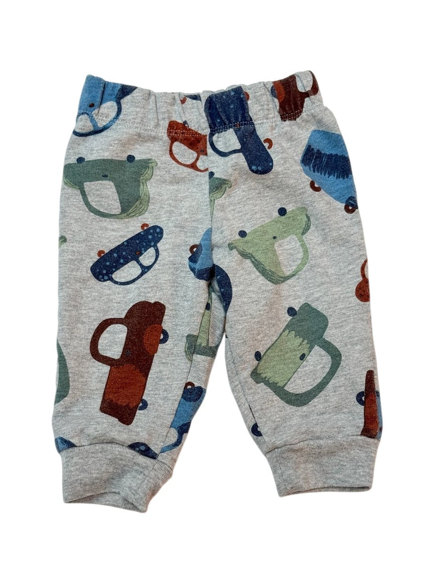 Carter's Gray Car Print Pants 6M