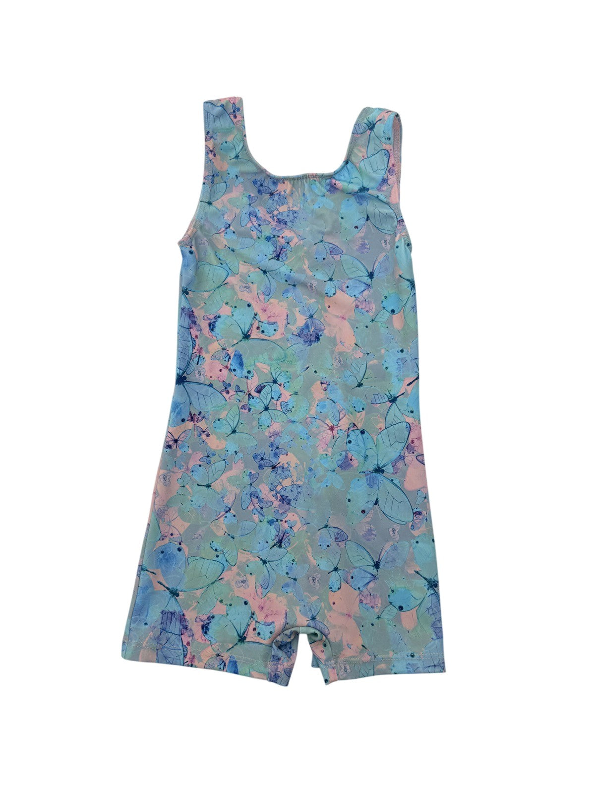 Girl Power Sport Butterfly Biketard Size 5 6