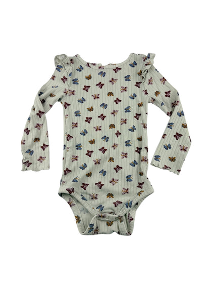Joe Fresh Butterfly Ribbed Bodysuit 18/24M