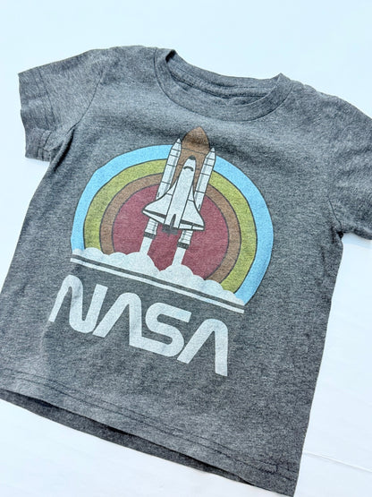 Well Worn Brand - NASA Space Shuttle Gray T-Shirt 18M