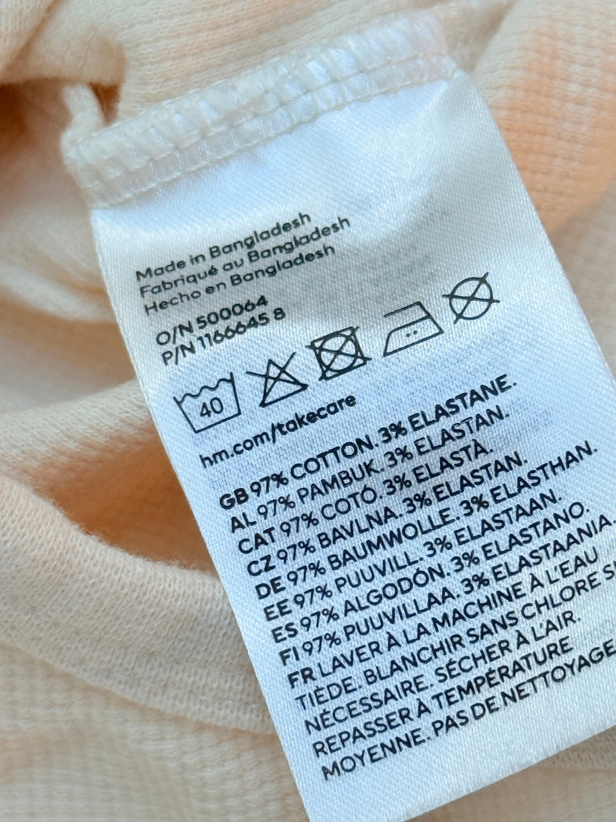 H&M Waffle Polo Bodysuit 18M