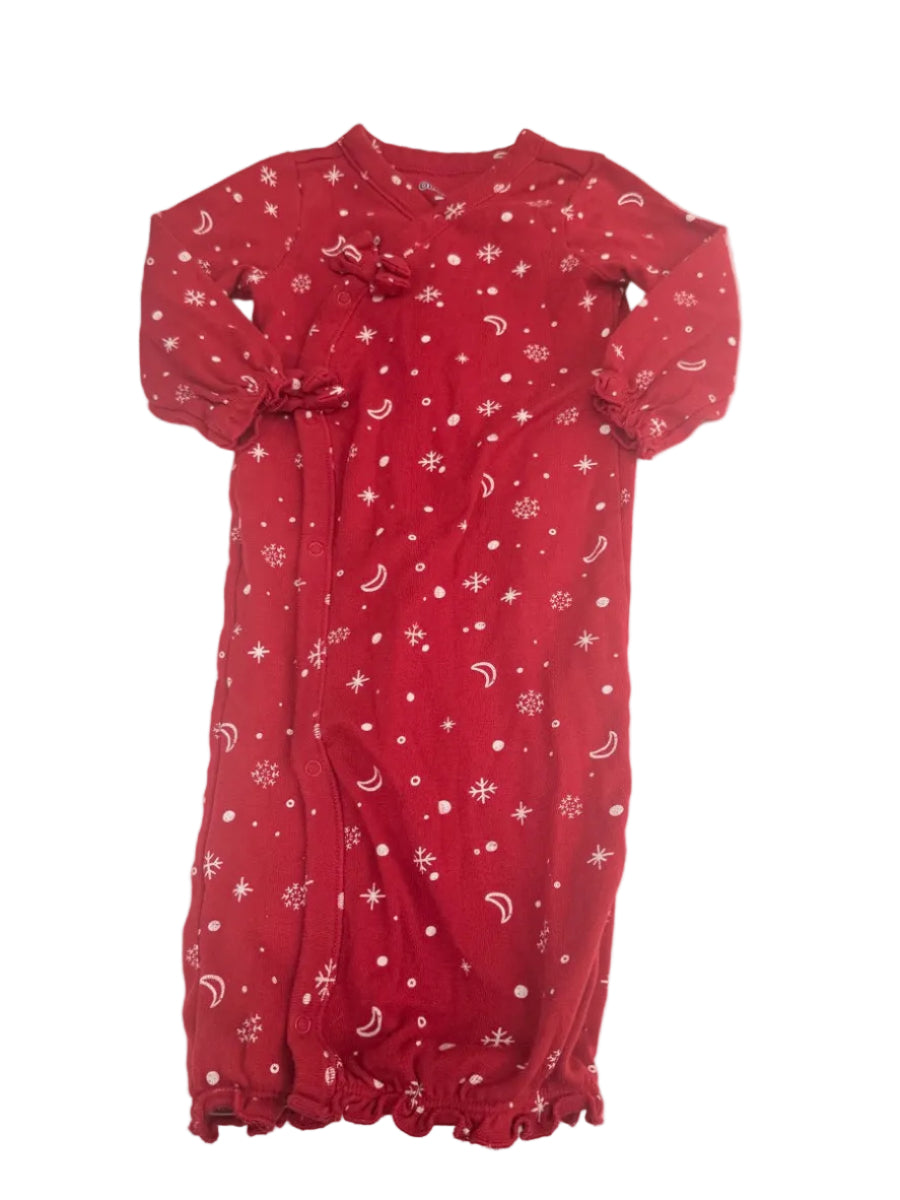 Old Navy Snowflake Print Sleep Dress 3-6M