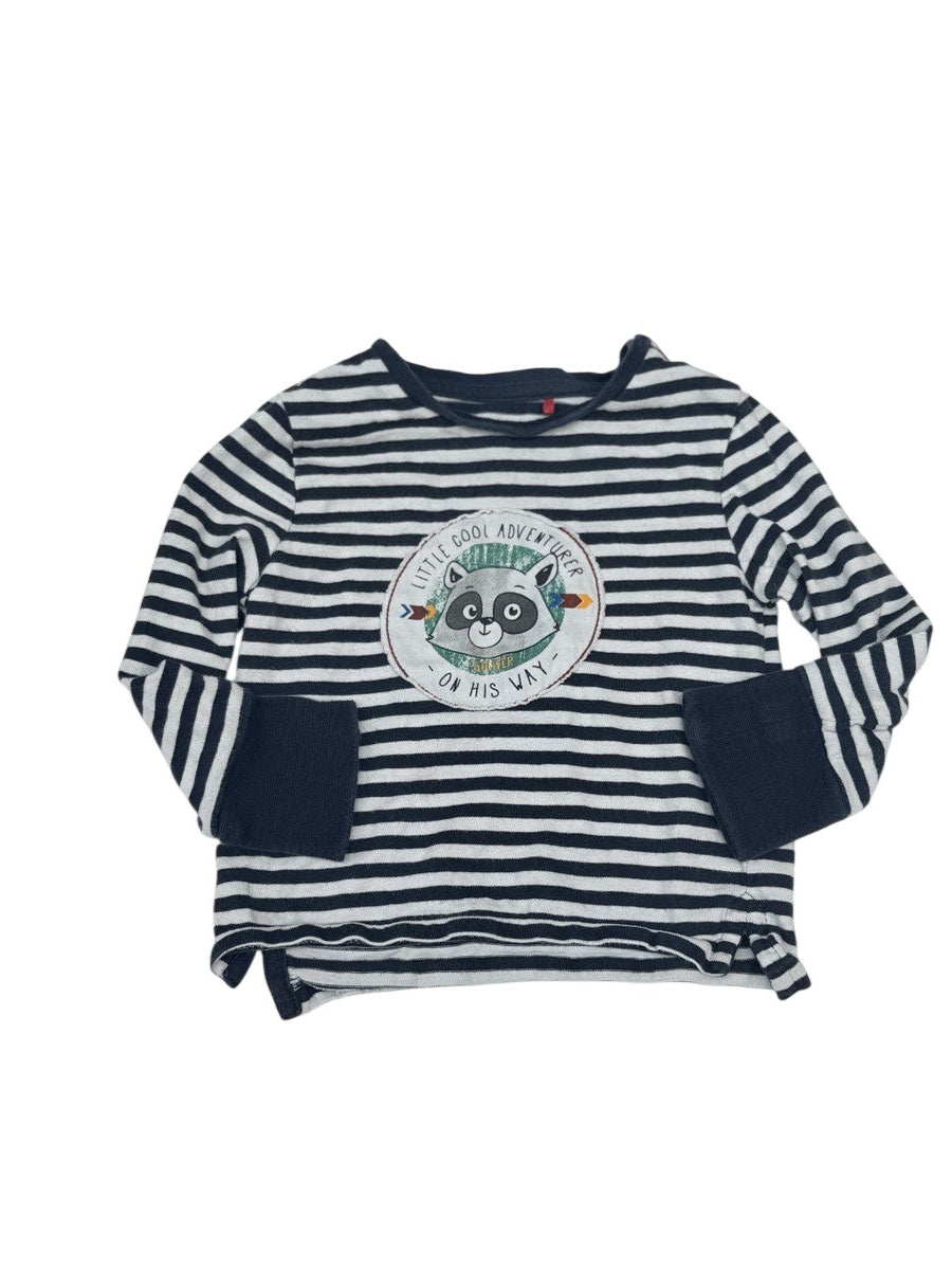 S.Oliver Striped Raccoon Long Sleeve Shirt 6-9M