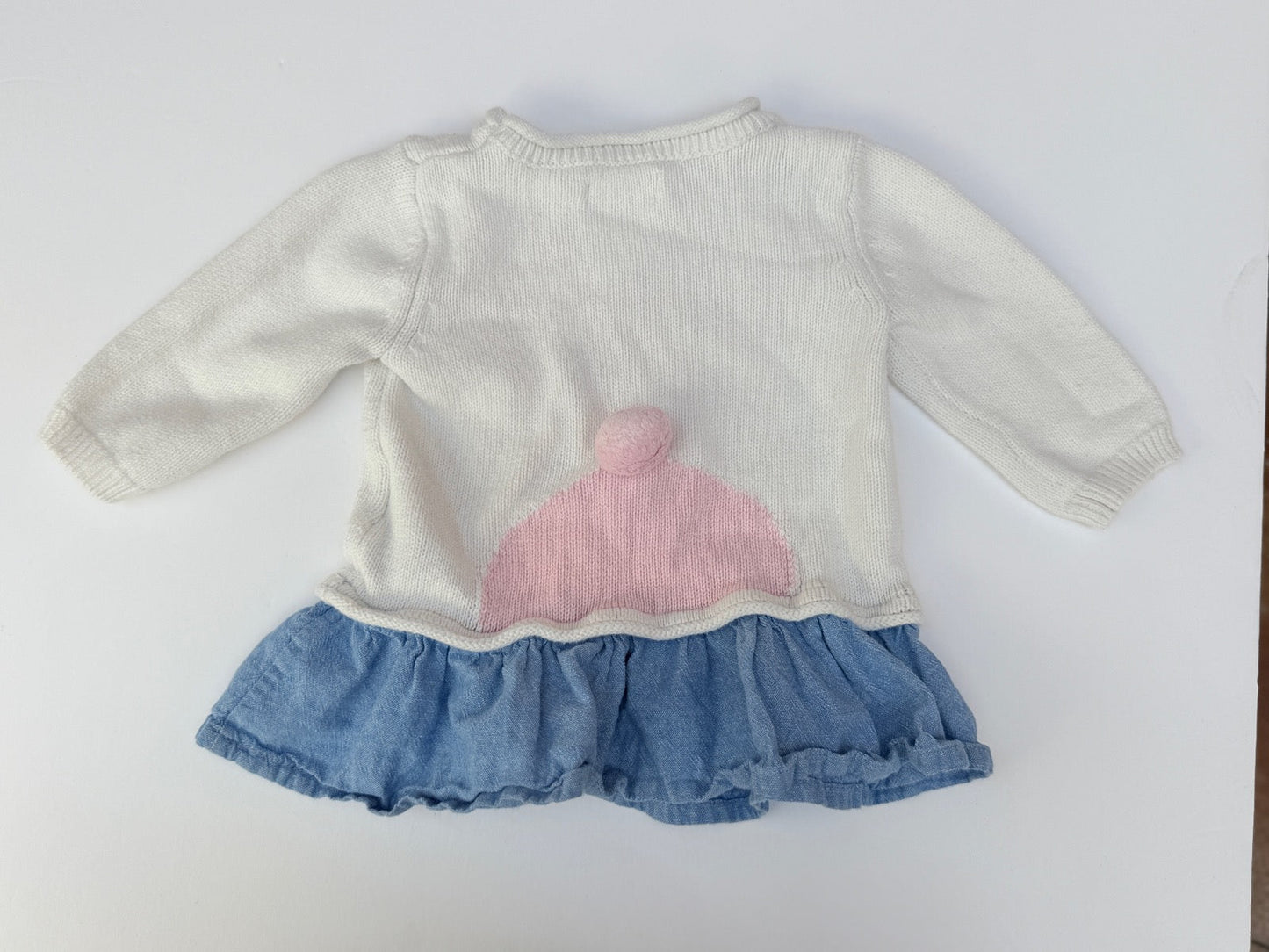 Joe Fresh Bunny Sweater Dress 3-6m