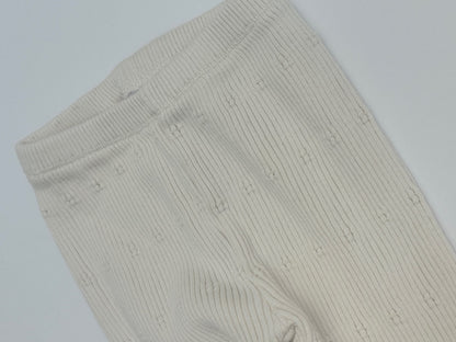 Zara Cream Knit Leggings 9-12M