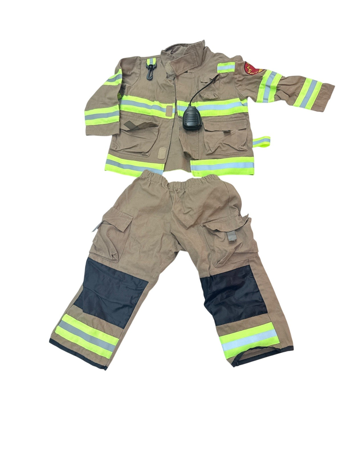 Teetot & Company Firefighter Costume with Hat Set Size 3-4