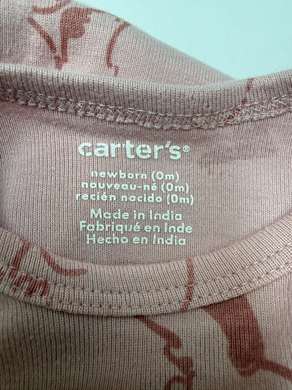 Carter's Pink Bunny Bodysuit Newborn
