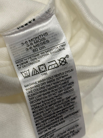 Baby Gap White Bodysuit 3-Pack 3-6M