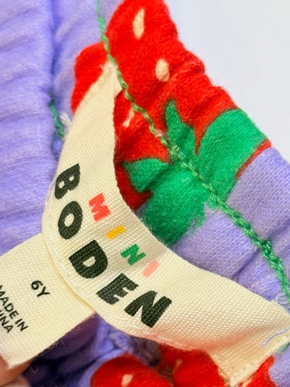 Mini Boden Strawberry Jogger Pants Size 6Y