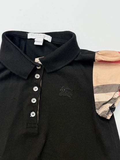 Burberry Check Sleeve Polo Dress Size 7Y