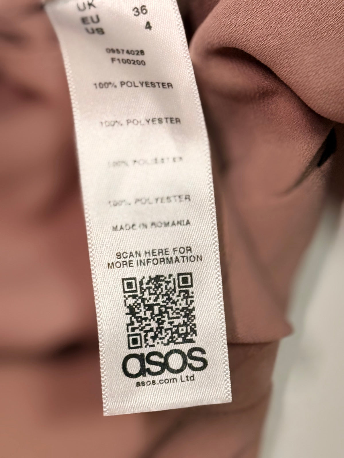 ASOS Maternity Blush Midi Dress US 4 NWT