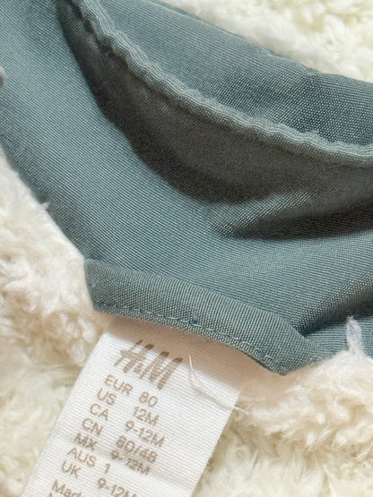 H&M Olive Green Sherpa-Lined Jacket 12M