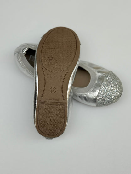 Children's Place Silver Glitter Ballet Flats Size 12