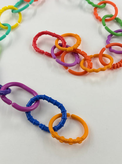 Sassy Textured Baby Link Rings Toy