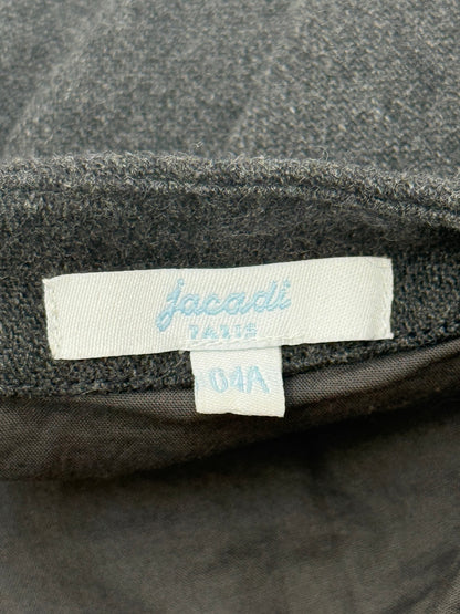 Jacadi Gray Wool Embroidered Dress Size 4T