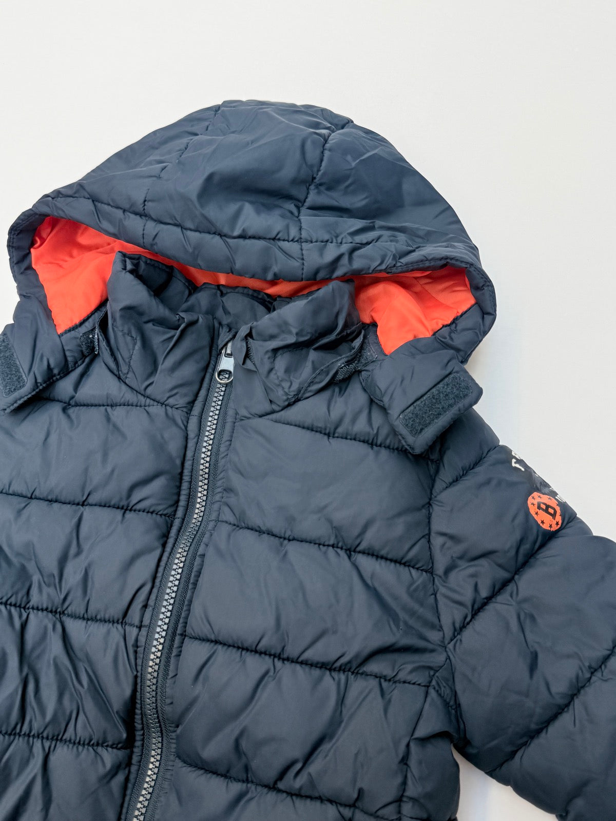 H&M Navy Puffer Hooded Jacket 3-4Y