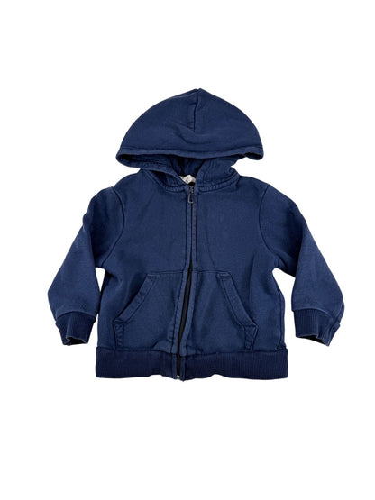 H&M Navy Zip-Up Hoodie Size 2T